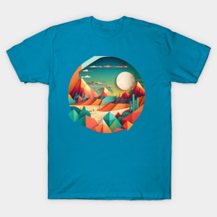 Geometric Landscape T-Shirt